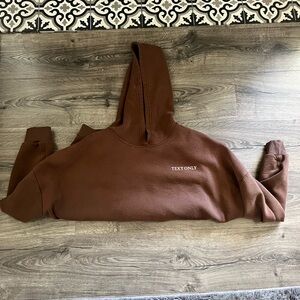Brown No Calls No Texta hoodie